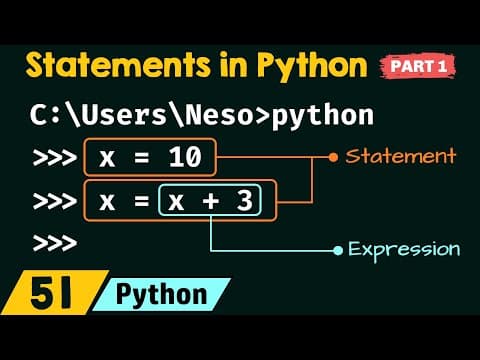 Statements in Python (Part 1) thumbnail