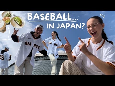 Day 4 In Japan! - Baseball Game, Behind The Scenes & Trying New Foods! thumbnail