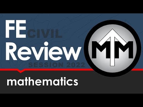 FE Math Review Session 2022 thumbnail