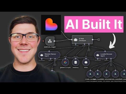 I Used Lovable + n8n to Build an AI Web Developer Agent (free template) thumbnail