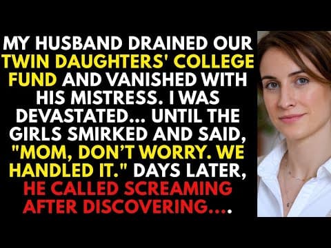 My Husband Stole Our Daughters’ College Fund And Ran Off Days Later, His Call Proved The Girls.... thumbnail