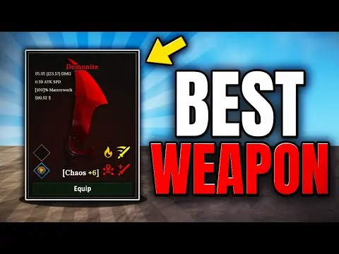 How to Make the BEST WEAPON in The Forge (Roblox) thumbnail