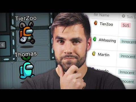 I made a 9001 IQ Among Us tracker tool in Notion... thumbnail