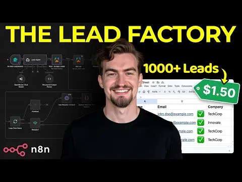 Steal This AI Lead Generation System | No Code Tutorial thumbnail