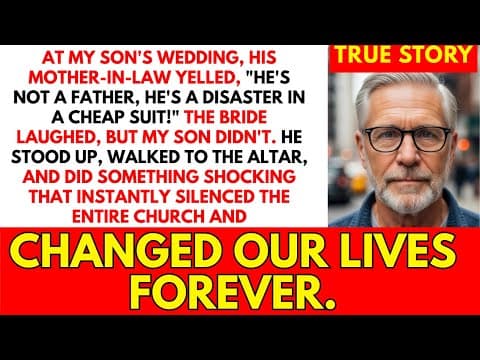 At My Son’s Wedding, The Bride’s Mom Pointed At Me And Said: “That’s Not A Father... He Is A…” thumbnail
