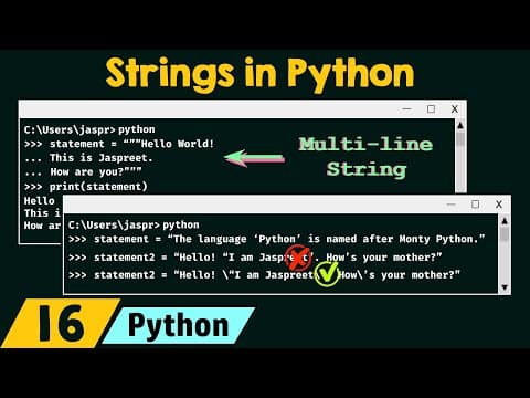 Strings in Python thumbnail