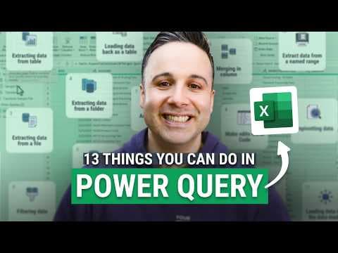 13 Mind Blowing Power Query Features to Automate Your Excel Work (Beginners Tutorial Part II) thumbnail