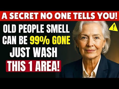 99% of People DON'T Know THE Unpleasant Odor Specific To Seniors — Just Wash THIS Spot Properly! thumbnail