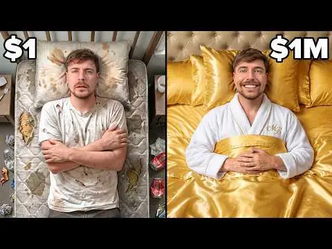 $1 vs $1,000,000 Hotel Room! thumbnail