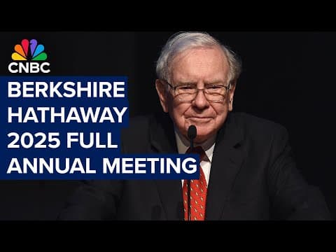 Watch Warren Buffett preside over the full 2025 Berkshire Hathaway annual shareholder meeting thumbnail