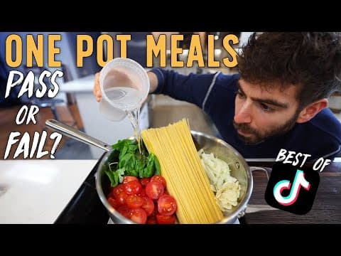 Testing the Most Viral "One Pot" Tik Tok Recipes thumbnail
