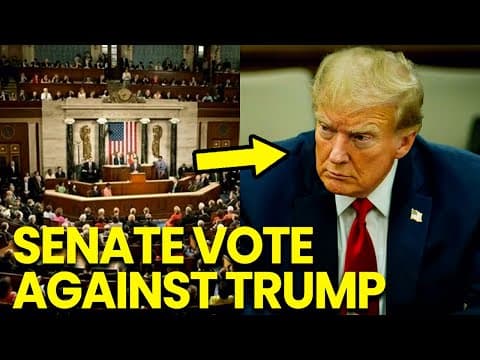 Trump LOSES IT after Senate VOTES AGAINST HIM thumbnail