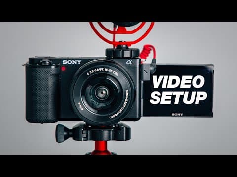 Sony ZV-E10 Tutorial: Quick Camera Setup & Best Settings for Video thumbnail