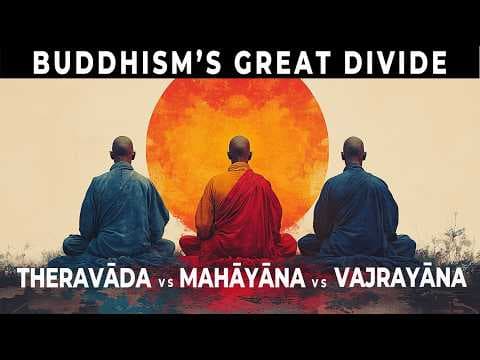 The 3 SCHOOLS of BUDDHISM Explained: TheravÄda, MahÄyÄna, VajrayÄna thumbnail