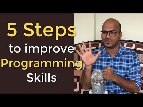 5 Steps to improve Programming Skills thumbnail