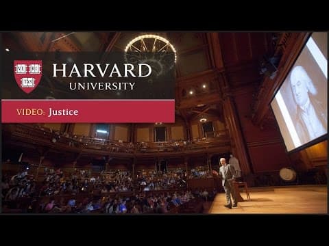 Justice: What's The Right Thing To Do? Episode 01 "THE MORAL SIDE OF MURDER" thumbnail
