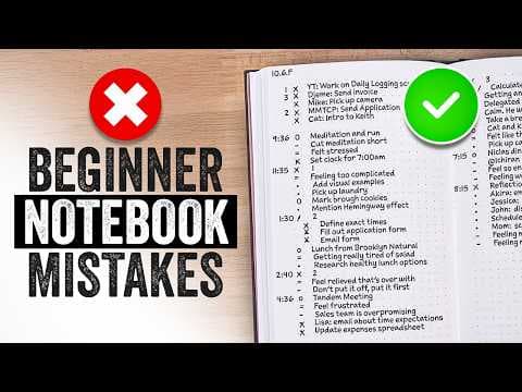 Top Beginner Notebook Mistakes! thumbnail