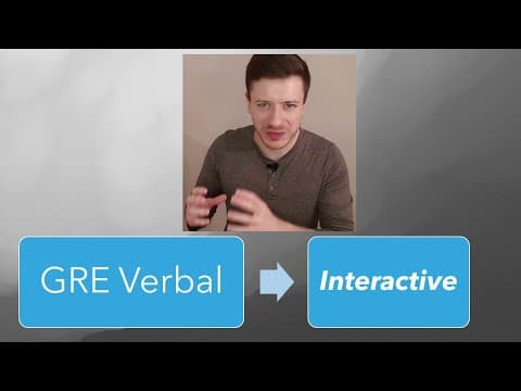 Reading Comprehension, SE and TC GRE Interactive (340 Tutor) thumbnail