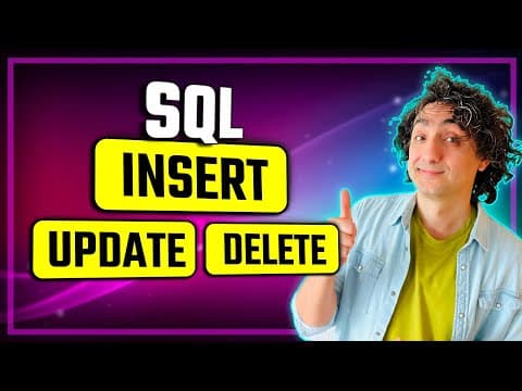 SQL DML Commands (Visually Explained) | INSERT, UPDATE, DELETE | #SQL Course 6 thumbnail