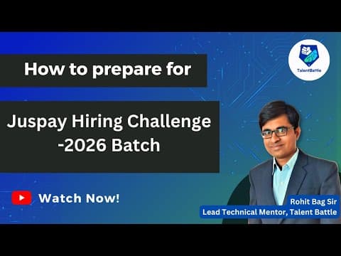 🔥 Crack Juspay Hiring Challenge 2026 – Complete Preparation Guide thumbnail