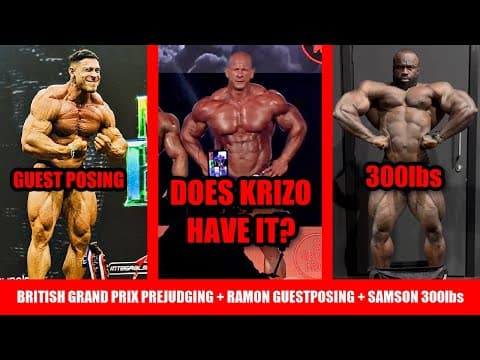 2025 British Grand Prix Prejudging + Ramon Dino HUGE at Guest Posing + Samson Back to 300lbs thumbnail