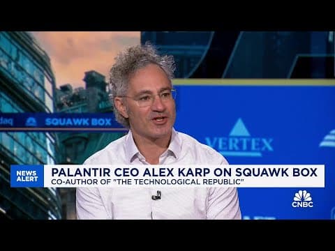 Palantir CEO Alex Karp: Everything you learned in school about the world is intellectually incorrect thumbnail