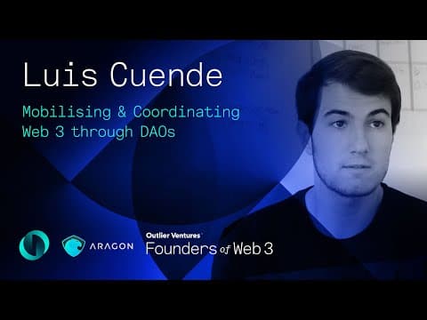 Founders of Web 3 podcast epi24: Interview with Luis Cuende of Aragon thumbnail