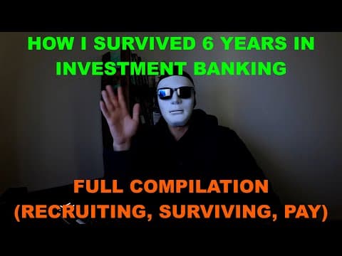 Surviving 6 years in investment banking (how much I got paid) thumbnail