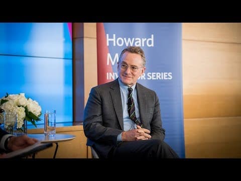 Marks Investor Series featuring Howard Marks, W’67, Co-Chairman, Oaktree Capital thumbnail