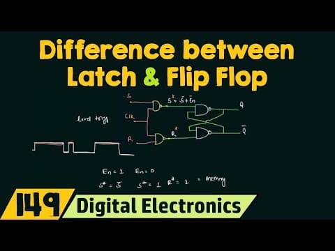 Difference between Latch and Flip Flop thumbnail