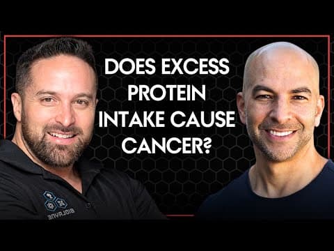 Does excess protein intake increase cancer risk through elevations in mTOR and IGF? | Layne Norton thumbnail