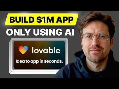 How to use AI to build your SaaS startup (Lovable, Supabase) thumbnail