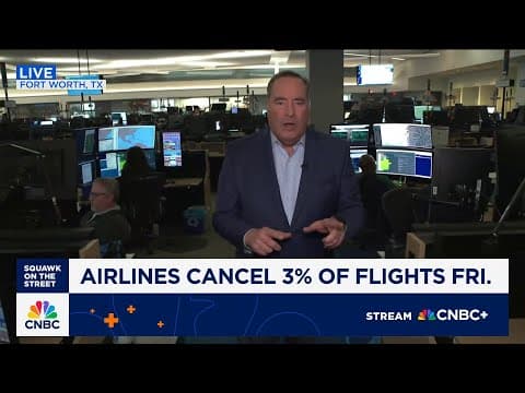 Airlines cancel 3% of flights on Friday thumbnail