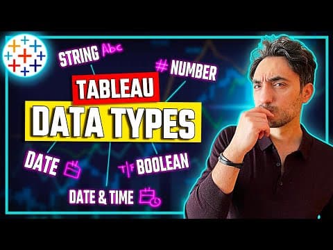 Tableau Data Types: A Comprehensive Guide | #Tableau Course #44 thumbnail