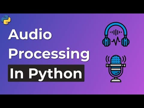 Python Audio Processing Basics - How to work with audio files in Python thumbnail