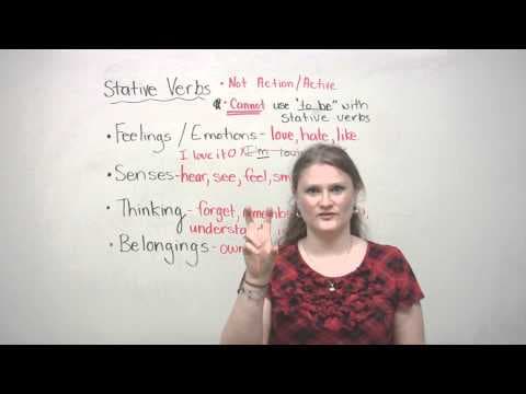 English Grammar - Stative Verbs thumbnail