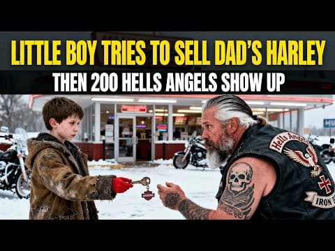 Little Boy Sold Father's Harley for Mom's Medicine Hours Later, 200 Hells Angels Roared the Street thumbnail
