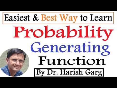 Probability Generating Function thumbnail