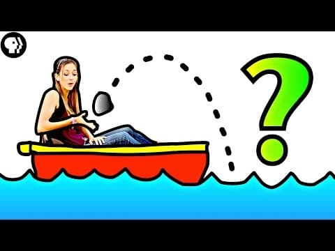 Does Throwing a Rock from a Boat Change Water Level? thumbnail