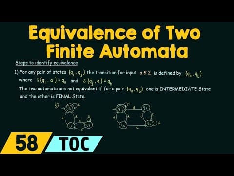 How to Determine the Equivalence of Finite Automata thumbnail