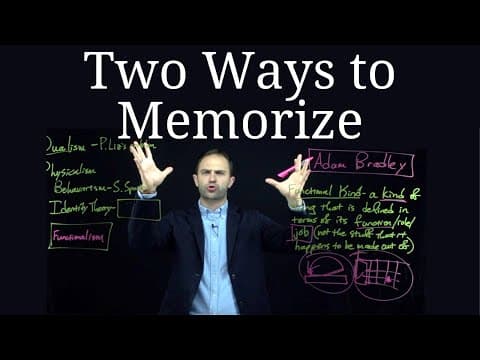 Lecture #10: How to Memorize Anything - EFFICIENTLY thumbnail