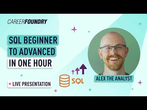 SQL Beginner to Advanced in One Hour | CareerFoundry Webinar thumbnail