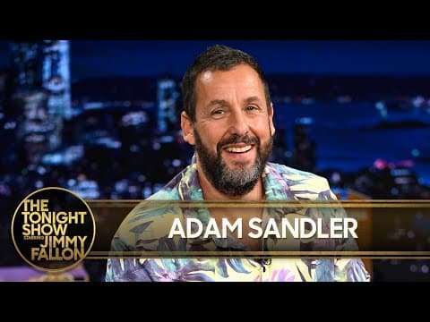 Adam Sandler Reacts to Viral Robot Dressed Up as Him, Talks Bad Bunny Happy Gilmore 2 Cameo thumbnail