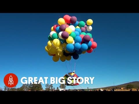 How One Man Flies Hundreds of Miles Using Balloons thumbnail