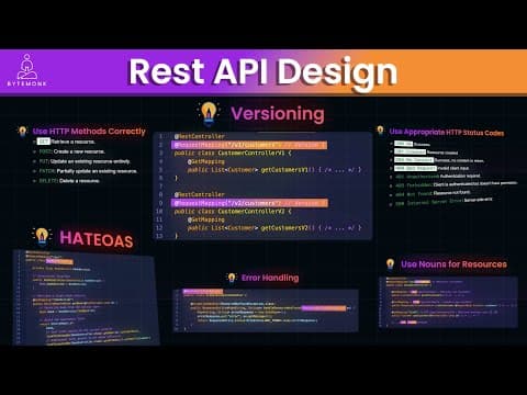 9 Must-Know REST API Design Principles for Developers thumbnail