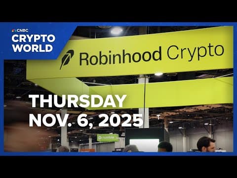 Robinhood shares drop 8% despite reporting Q3 crypto revenue surge: CNBC Crypto World thumbnail