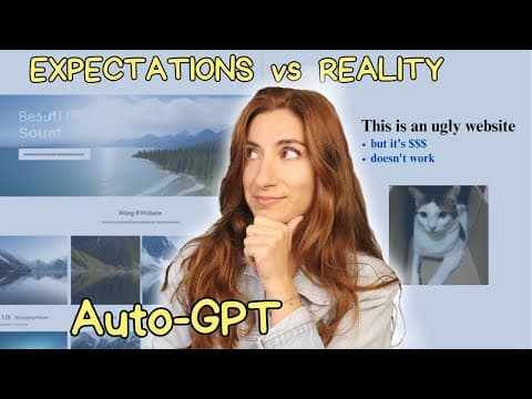 Can AutoGPT REALLY build a website? thumbnail