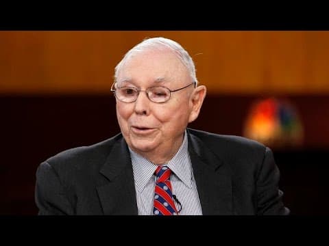 Berkshire Hathaway VP Charlie Munger on investing thumbnail