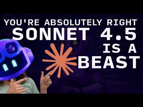 Hello Claude Sonnet 4.5! This thing is a BEAST! thumbnail