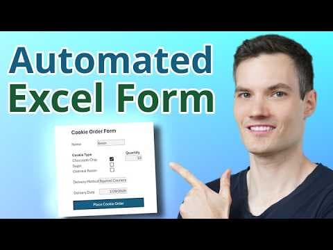 How to Make an Automated Data Entry Form in Excel (Step-by-Step Tutorial) thumbnail